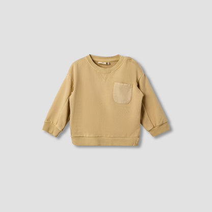 Juniors Solid Long Sleeve Sweatshirt and Joggers Set