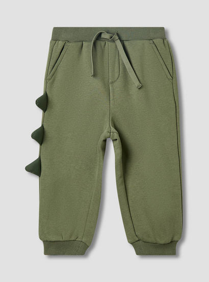 Juniors Boys Sweatshirt and Joggers Set with Dinosaur Applique - Cotton - Long Sleeves - Crew Neck-baby-boys-clothing-setsandcoords-image-3