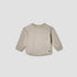 Giggles Textured T-shirt with Pocket - Beige / 12-18 mths