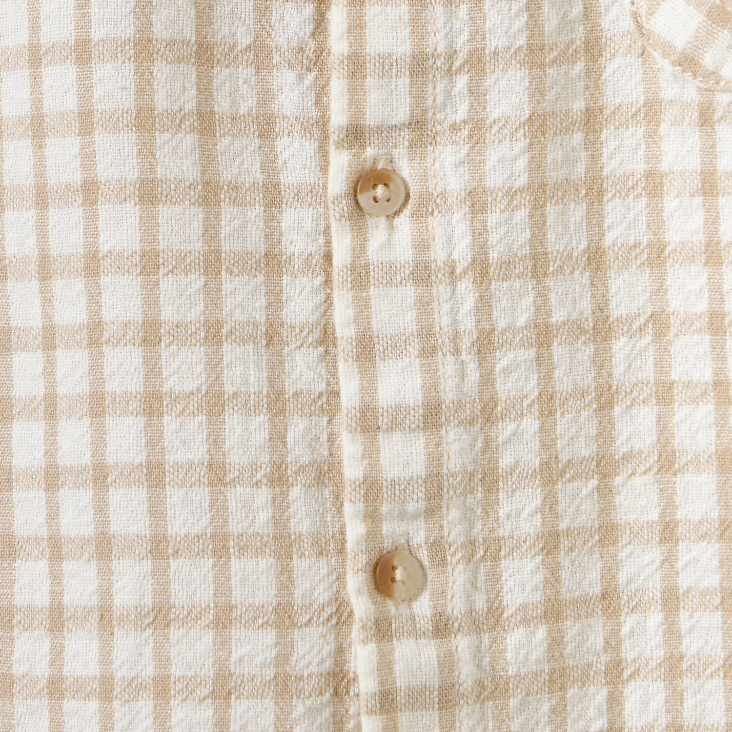 Giggles Checked Collared Shirt with Short Sleeves