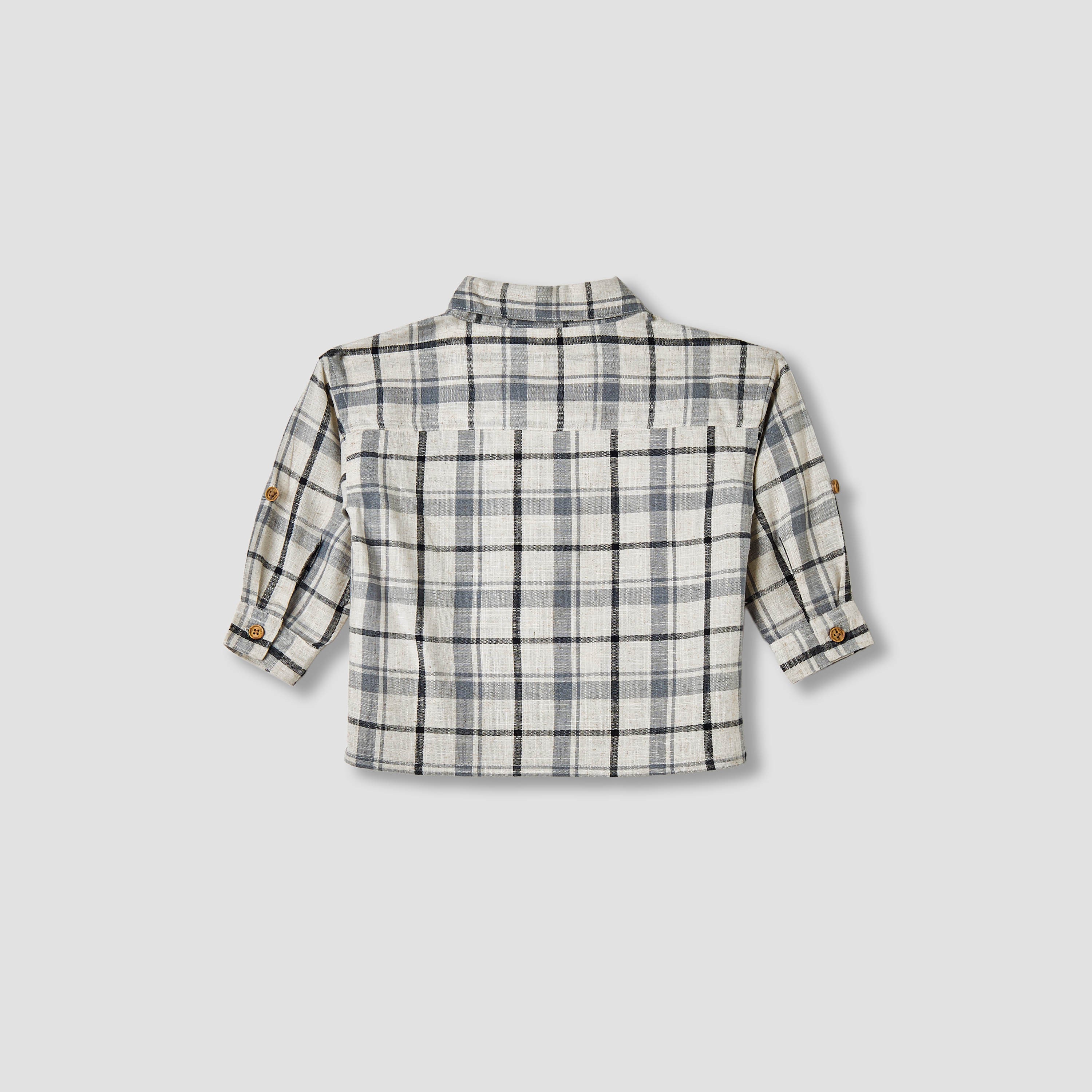 Giggles Checked Collared Shirt with Pocket