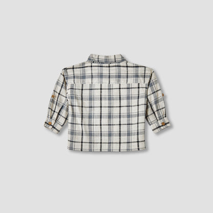 Giggles Checked Collared Shirt with Pocket