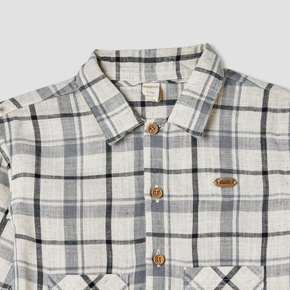 Giggles Checked Collared Shirt with Pocket
