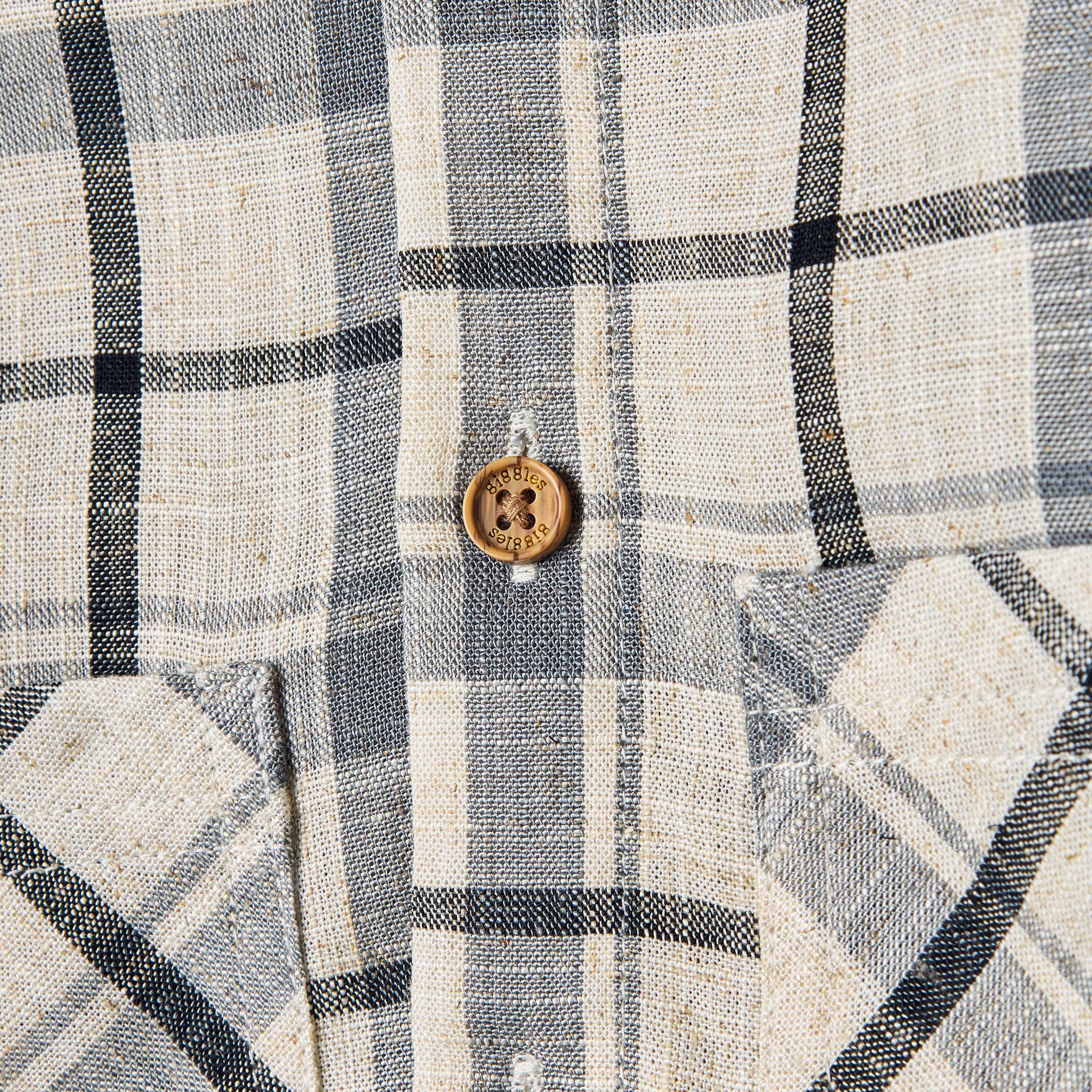 Giggles Checked Collared Shirt with Pocket