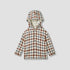 Giggles Checked Hooded Shirt with Long Sleeves - Multicolour / 12-18 mths