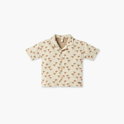 Giggles Palm Tree Print Shirt and Shorts Set
