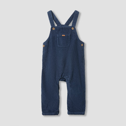 Giggles Ribbed Dungaree and T-shirt Set