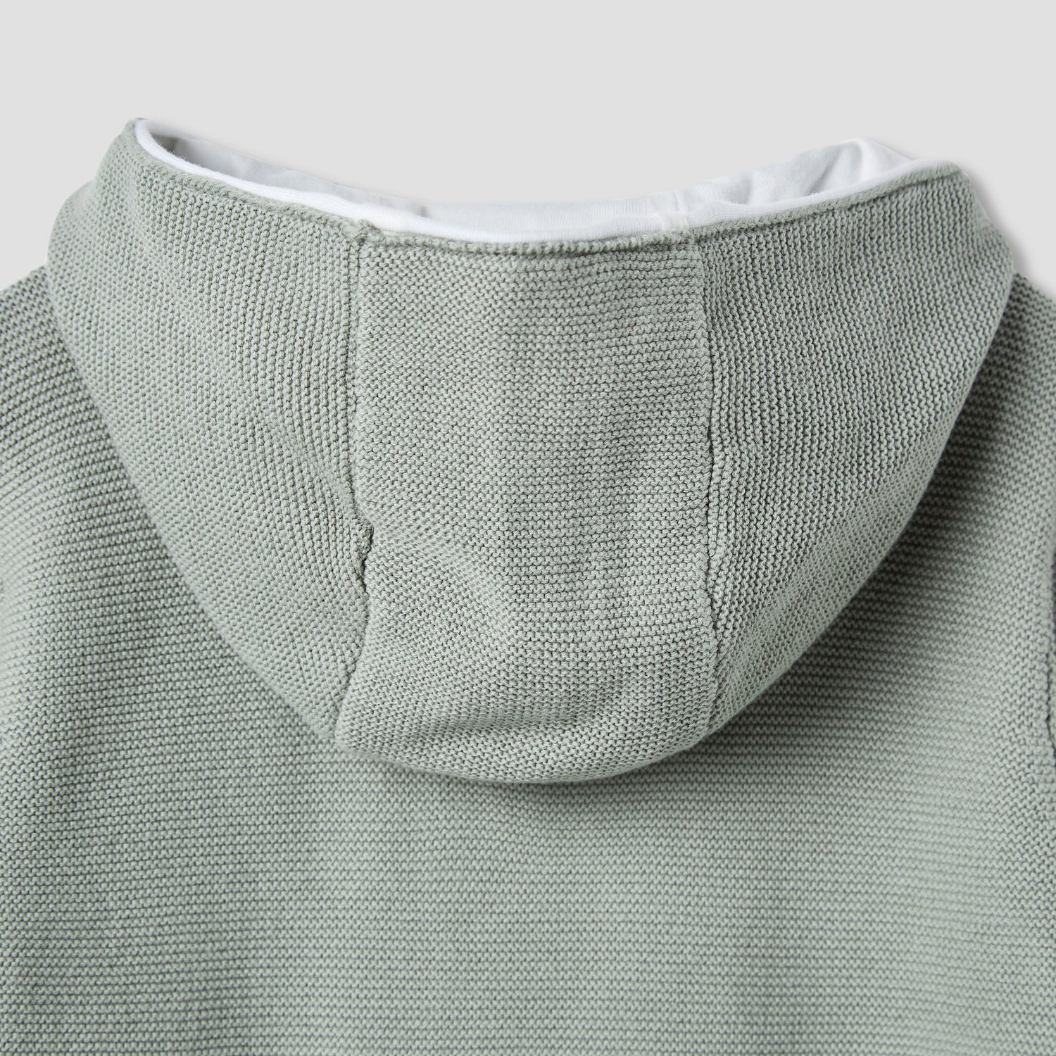 Giggles Textured Hooded Romper with Long Sleeves