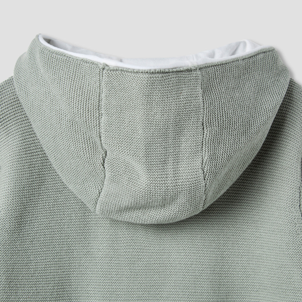 Giggles Textured Hooded Romper with Long Sleeves