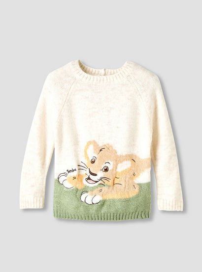 Disney Boys Sweater and Pants Set with Simba Knit Texture - Long Sleeves - Crew Neck-baby-boys-clothing-winterwear-setsandcoords-image-2