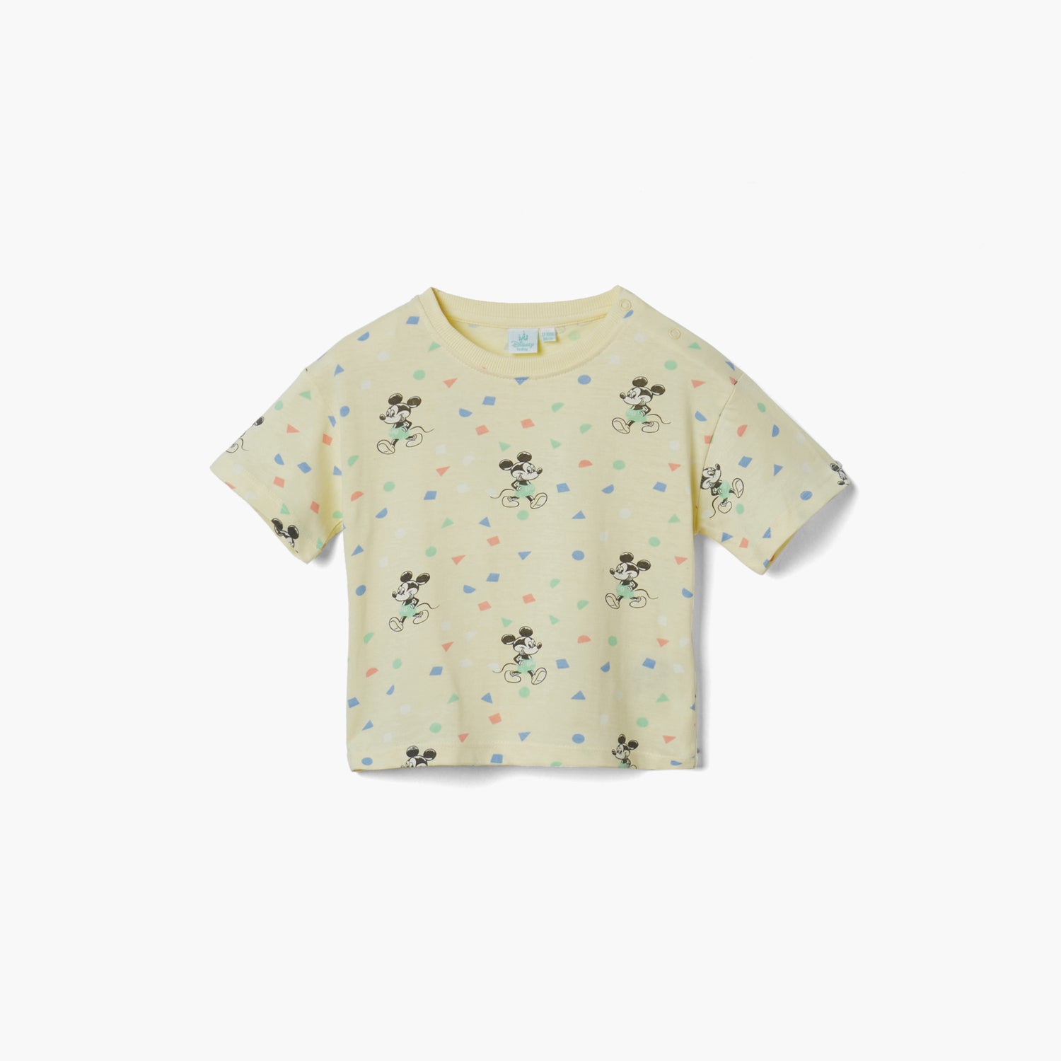 Disney Mickey Mouse Print T-shirt and Shorts Set