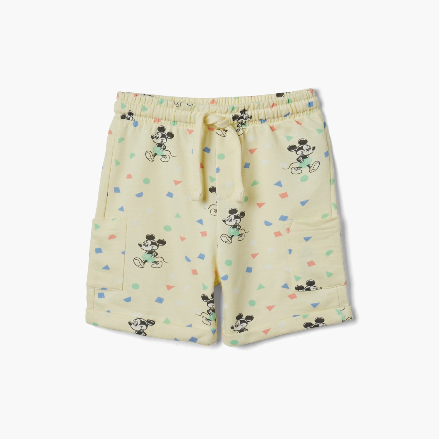 Disney Mickey Mouse Print T-shirt and Shorts Set