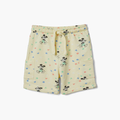 Disney Mickey Mouse Print T-shirt and Shorts Set