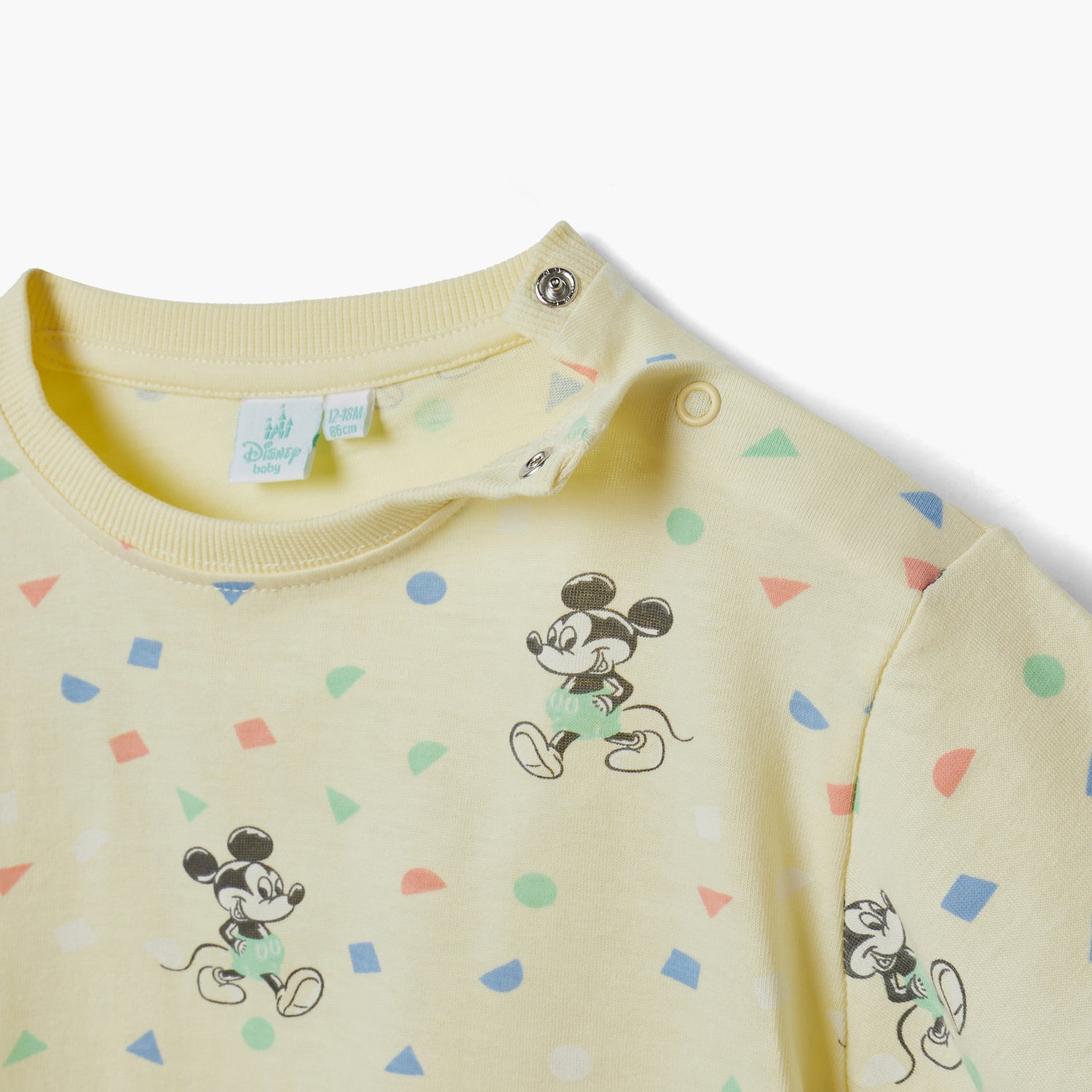 Disney Mickey Mouse Print T-shirt and Shorts Set