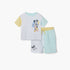 Disney Mickey Mouse Print T-shirt and Shorts Set - White / 12-18 mths