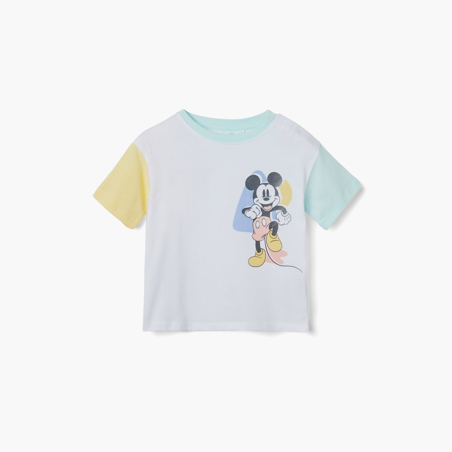 Disney Mickey Mouse Print T-shirt and Shorts Set