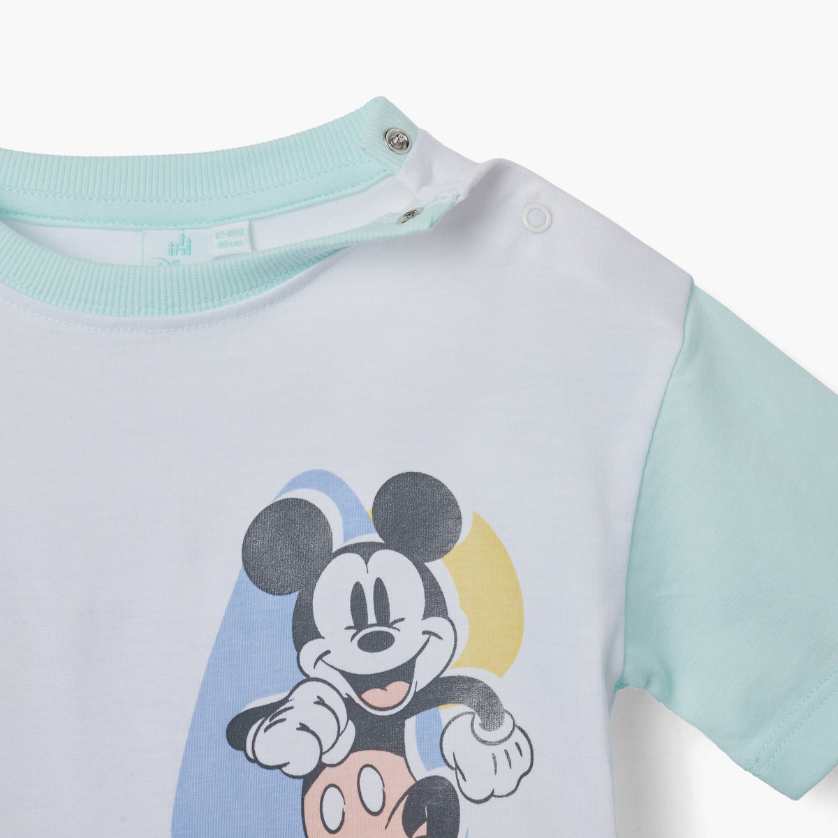 Disney Mickey Mouse Print T-shirt and Shorts Set