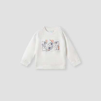 Disney Stitch Print Sweatshirt and Cargo Joggers Set