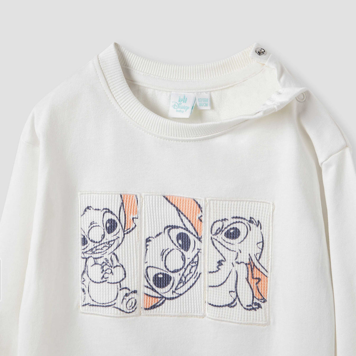 Disney Stitch Print Sweatshirt and Cargo Joggers Set