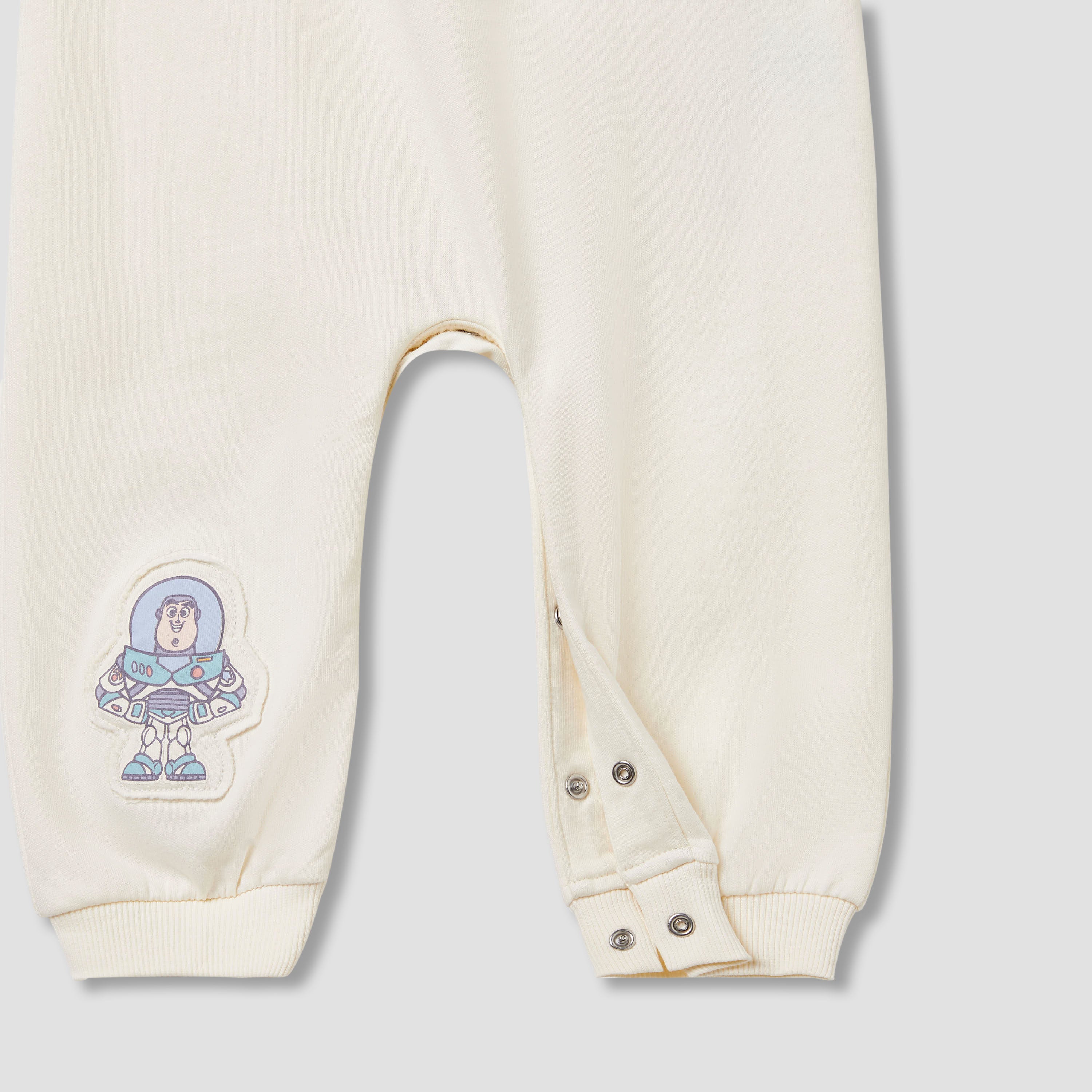Disney Buzz Lightyear Print Romper with Long Sleeves