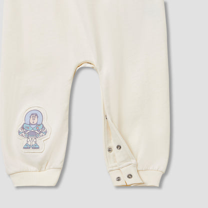 Disney Buzz Lightyear Print Romper with Long Sleeves