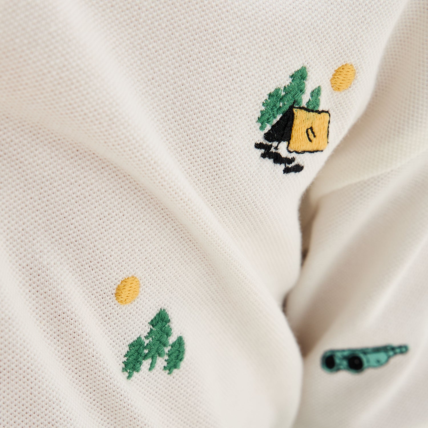 Juniors Embroidered Polo T-shirt with Short Sleeves