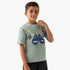 Juniors Printed T-shirt with Crew Neck - Green / 1-2 yrs