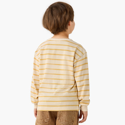 Juniors Striped T-Shirt with Long Sleeves