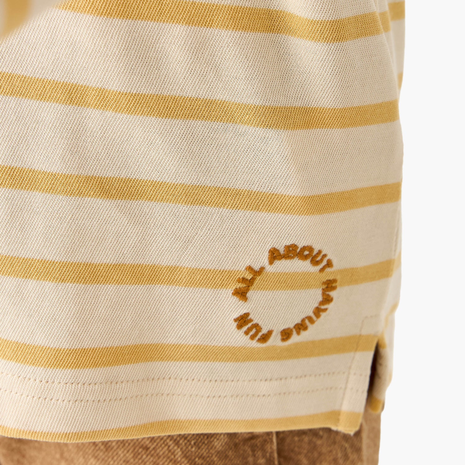 Juniors Striped T-Shirt with Long Sleeves