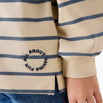 Juniors Striped T-Shirt with Long Sleeves
