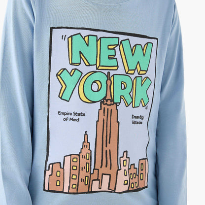 Juniors Boys Crew Neck T-shirt with Graphic Print - Cotton - Long Sleeves