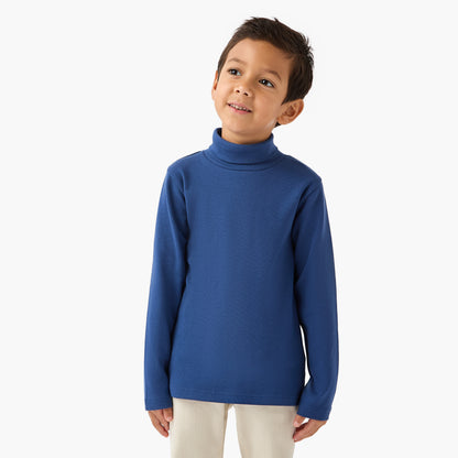 Juniors Boys Turtleneck T-shirt - Cotton Blend - Long Sleeves