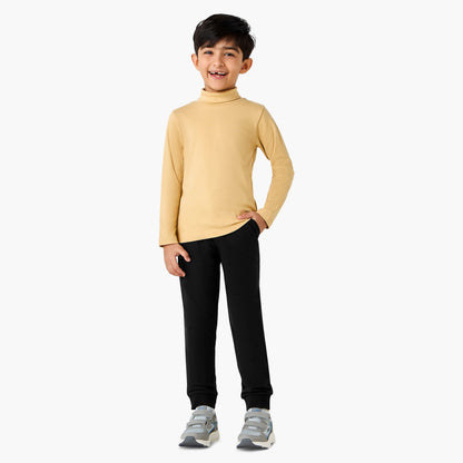 Juniors Boys Turtleneck T-shirt - Cotton Blend - Long Sleeves