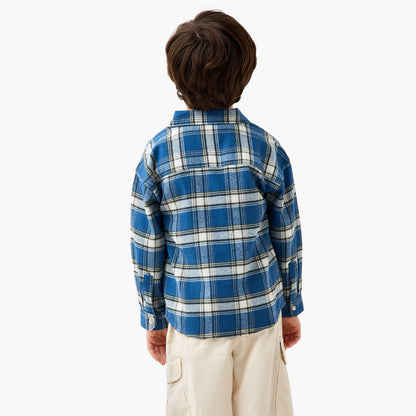 Juniors Long Sleeves Shirt with Checks