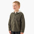 Juniors Long Sleeves Shirt with Hooded Neck - Green / 1-2 yrs