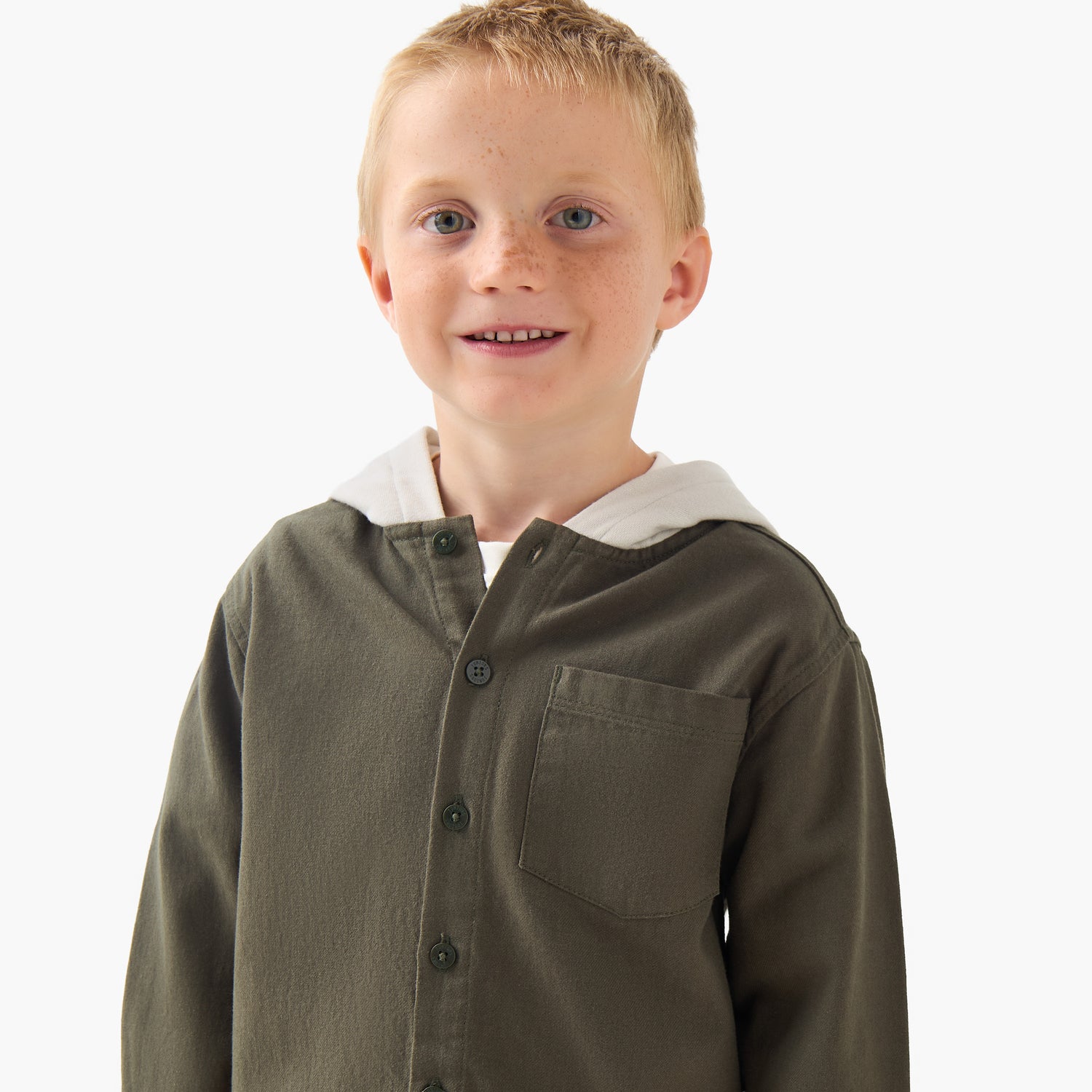 Juniors Long Sleeves Shirt with Hooded Neck