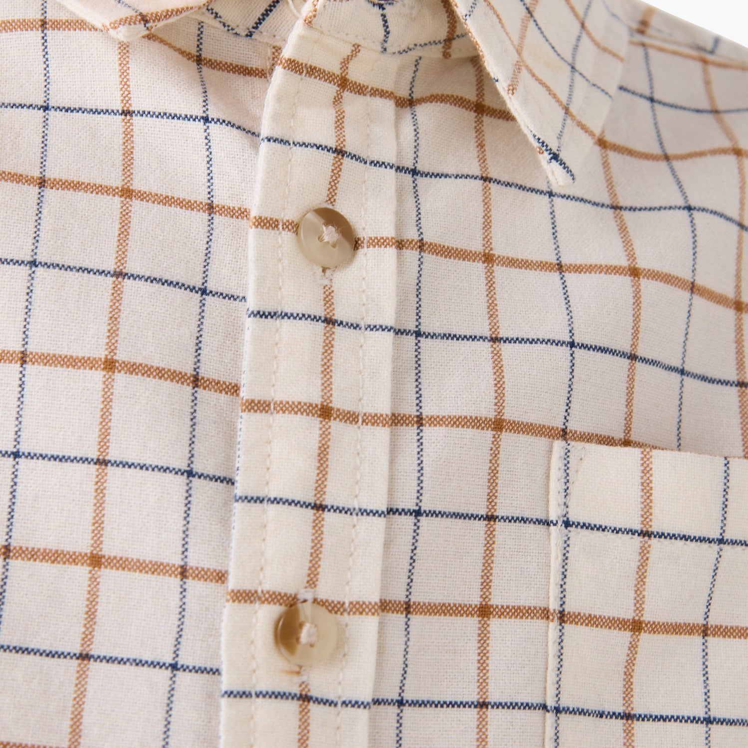 Juniors Checked Shirt with Pocket and Long Sleeves
