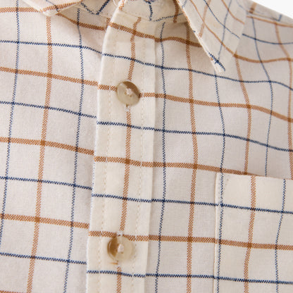 Juniors Checked Shirt with Pocket and Long Sleeves