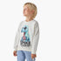 Juniors Dinosaur Print Sweatshirt with Long Sleeves