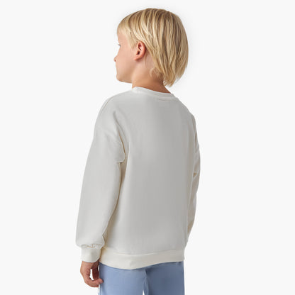 Juniors Dinosaur Print Sweatshirt with Long Sleeves