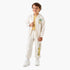 Juniors Tiger Print Hooded Sweatshirt and Joggers Set - White / 1-2 yrs