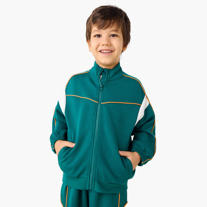 Juniors Panelled Zip Through Jacket and Joggers Set