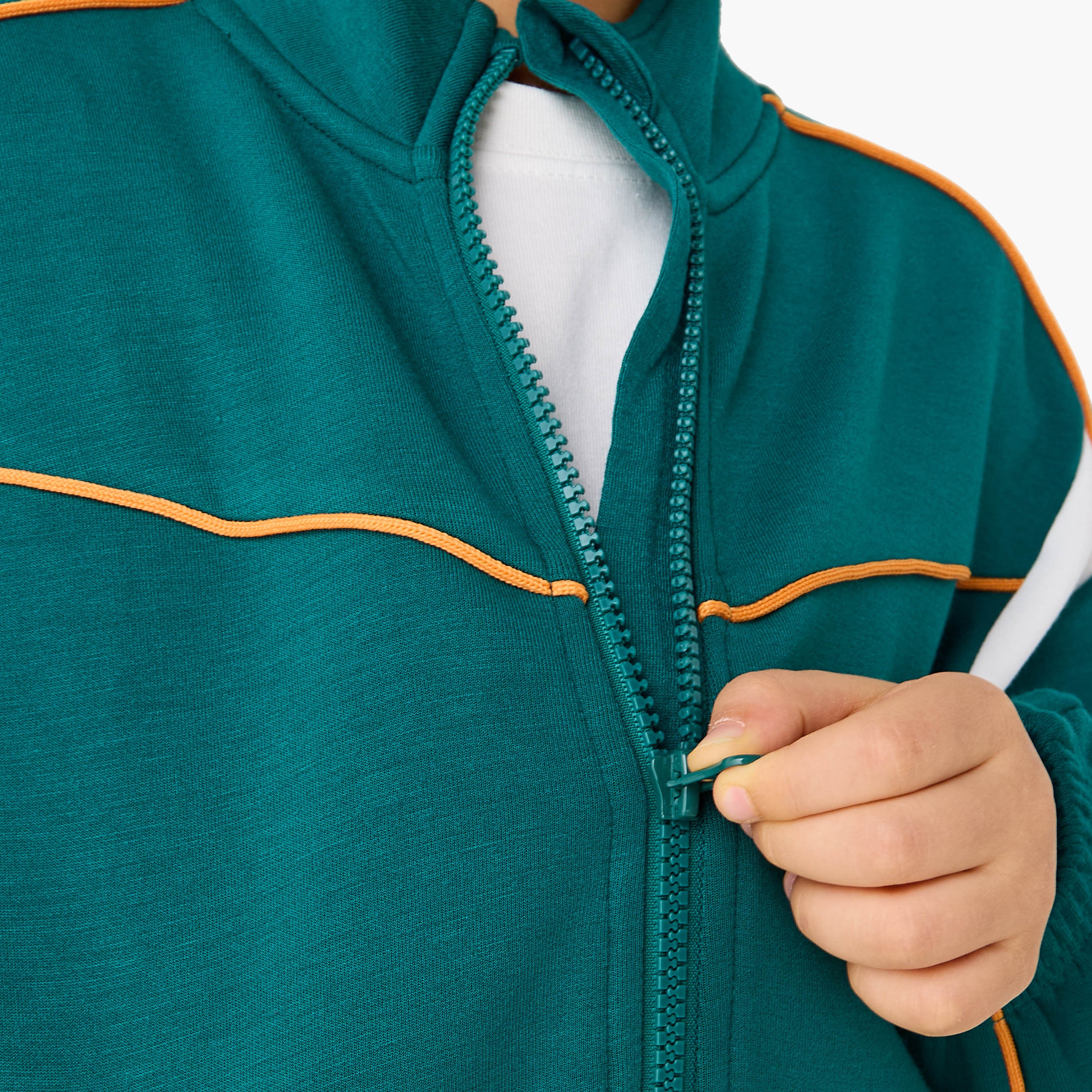 Juniors Panelled Zip Through Jacket and Joggers Set