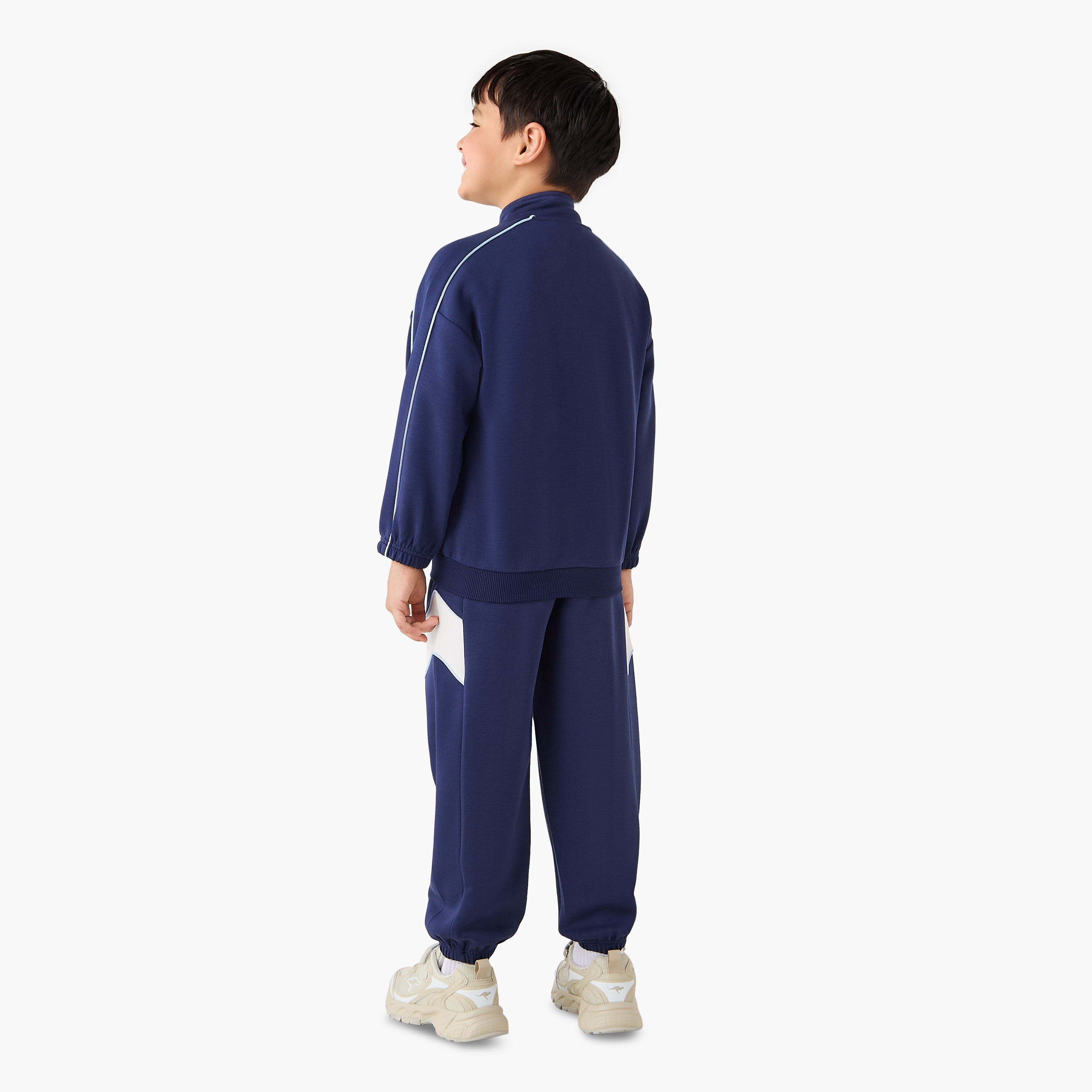 Juniors Panelled Zip Through Jacket and Joggers Set