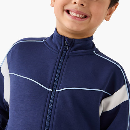 Juniors Panelled Zip Through Jacket and Joggers Set