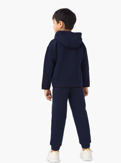 Juniors Textured Hooded Sweatshirt and Joggers Set-boys-clothing-setsandcoords-image-4