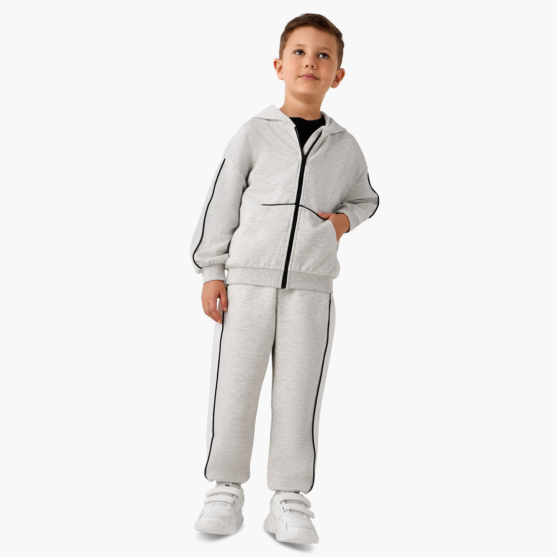 Juniors Boys Sweatshirt and Joggers Set with Hood - Soft Polyester - Long Sleeves