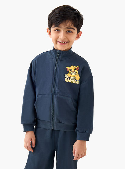 Disney Boys Sweatshirt and Joggers Set with Lion King Print - Cotton - Long Sleeves - High Neck-boys-clothing-setsandcoords-image-2