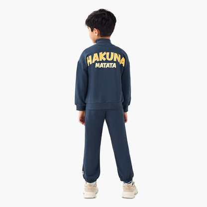 Disney Boys Sweatshirt and Joggers Set with Lion King Print - Cotton - Long Sleeves - High Neck