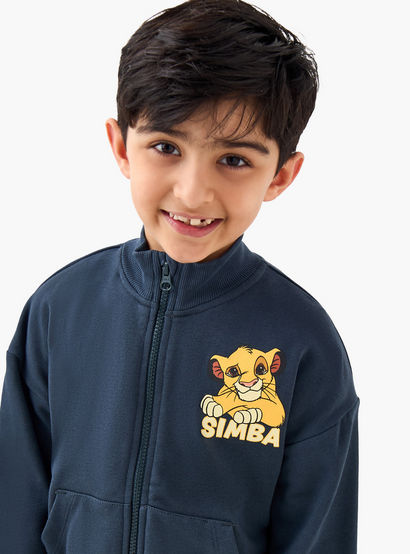 Disney Boys Sweatshirt and Joggers Set with Lion King Print - Cotton - Long Sleeves - High Neck-boys-clothing-setsandcoords-image-5
